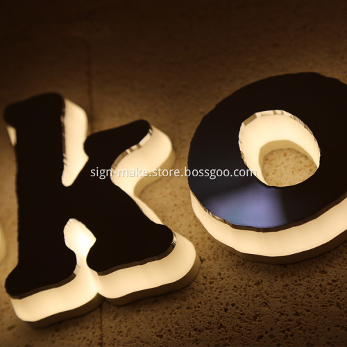 Front Back Lit Halo Channel Letters Signs